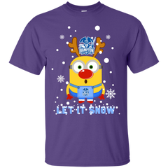 Minion Hampton Pirates Ugly Christmas Sweaters Let It Snow Cotton T-Shirt - The White Eagles