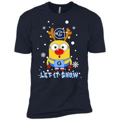 Minion Georgetown Hoyas Ugly Christmas Sweaters Let It Snow Men's Sleeve Shirt - The White Eagles