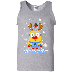 Minion Mississippi Valley State Delta Devils Ugly Christmas Sweaters Let It Snow Tank Top - The White Eagles