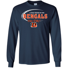 Dilly Dilly Cincinnati Bengals A True Friend Of The Bengals LS Cotton T-Shirt - The White Eagles
