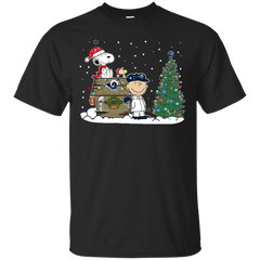Los Angeles Rams Snoopy The Peanuts Ugly Christmas Sweater  Super Bowl Cotton T-Shirt - The White Eagles