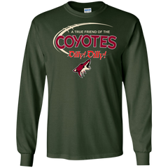 Dilly Dilly A True Friend Of The Arizona Coyotes LS Cotton T-Shirt - The White Eagles