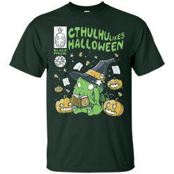 Cthulhu Likes Halloween Shirt Cotton T-Shirt - The White Eagles