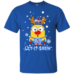 Minion Alcorn State Braves Ugly Christmas Sweaters Let It Snow Cotton T-Shirt - The White Eagles