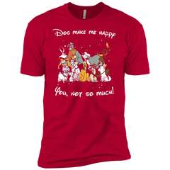 Disney Dogs. Dogs Make Me Happy You Not So Much Tshirts Men's Sleeve Shirt - The White Eagles