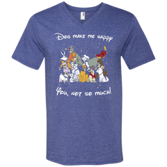 Disney Dogs. Dogs Make Me Happy You Not So Much Tshirts Men's V-Neck T-Shirt - The White Eagles