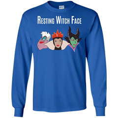 Maleficent Disney Shirt. Resting Witch Face Halloween Shirt LS Cotton T-Shirt - The White Eagles