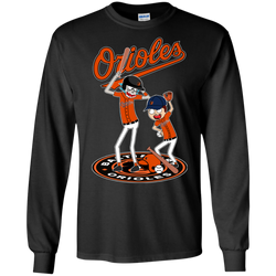 Baltimore Orioles Baseball Rick And Morty LS Cotton T-Shirt - The White Eagles