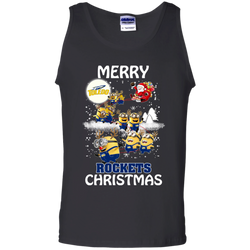 Toledo Rockets Ugly Christmas Sweaters Minions Santa Claus Merry Christmas Tank Top - The White Eagles