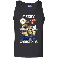 Toledo Rockets Ugly Christmas Sweaters Minions Santa Claus Merry Christmas Tank Top - The White Eagles