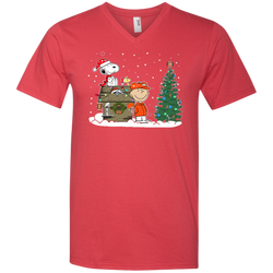 Denver Broncos Snoopy The Peanuts Ugly Christmas Sweater  Super Bowl Men's V-Neck T-Shirt - The White Eagles