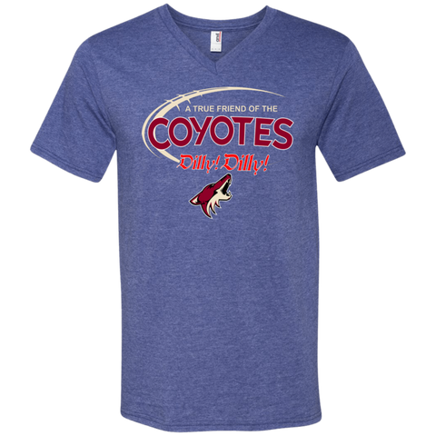 Dilly Dilly A True Friend Of The Arizona Coyotes Men's V-Neck T-Shirt - The White Eagles
