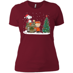 Cleveland Browns Snoopy The Peanuts Ugly Christmas Sweater  Super Bowl Ladies' Shirt - The White Eagles