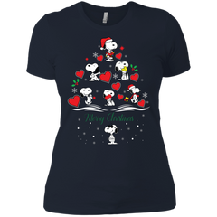 Snoopy Merry Christmas The Peanuts Movie Ladies' Shirt - The White Eagles