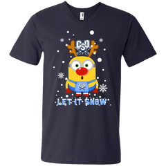 Minion Charleston Southern Buccaneers Ugly Christmas Sweaters Let It Snow Men's V-Neck T-Shirt - The White Eagles