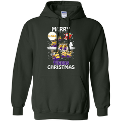 Lsu Tigers Ugly Christmas Sweaters Minions Santa Claus Merry Christmas Hoodie - The White Eagles