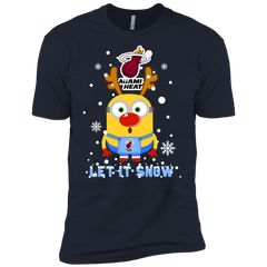 Minion Miami Heat Ugly Christmas Sweaters Let It Snow Men's Sleeve Shirt - The White Eagles