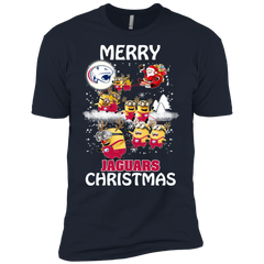 South Alabama Jaguars Ugly Christmas Sweaters Minions Santa Claus Merry Christmas Men's Sleeve Shirt - The White Eagles