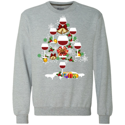 Christmas Is Coming Wine Santa Claus Ugly Christmas Sweater Sweatshirt - The White Eagles