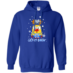 Minion Charleston Southern Buccaneers Ugly Christmas Sweaters Let It Snow Hoodie - The White Eagles