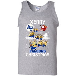 Air Force Falcons Ugly Christmas Sweaters Minions Santa Claus Merry Christmas Hoodies Sweatshirts Tank Top - The White Eagles