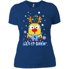 Minion Coastal Carolina Chanticleers Ugly Christmas Sweaters Let It Snow Ladies' Shirt - The White Eagles