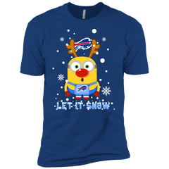 Minion Buffalo Bills Ugly Christmas Sweaters Let It Snow Men's Sleeve Shirt - The White Eagles