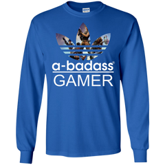 A-badass Gamer Fortnite Adidas LS Cotton T-Shirt - The White Eagles