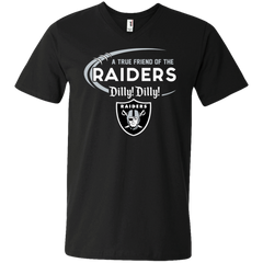 Dilly Dilly Raiders A True Friend Of The Raiders Men's V-Neck T-Shirt - The White Eagles