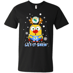 Minion Norfolk State Spartans Ugly Christmas Sweaters Let It Snow Men's V-Neck T-Shirt - The White Eagles