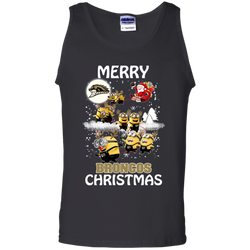 Western Michigan Broncos Ugly Christmas Sweaters Minions Santa Claus Merry Christmas Tank Top - The White Eagles