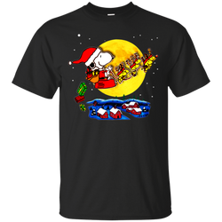 Snoopy Santa Claus Christmas The Peanuts Movie Cotton T-Shirt - The White Eagles