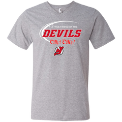 Dilly Dilly A True Friend Of The New Jersey Devils Men's V-Neck T-Shirt - The White Eagles