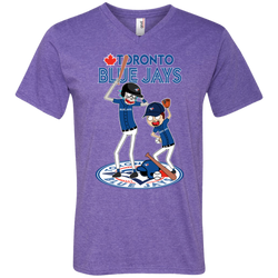 Toronto Blue Jays Baseball Rick And Morty Men's V-Neck T-Shirt - The White Eagles