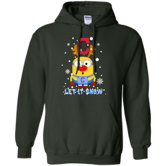 Minion Cleveland Indians  Ugly Christmas Sweaters Let It Snow Hoodie - The White Eagles