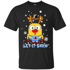 Minion Morgan State Bears Ugly Christmas Sweaters Let It Snow Cotton T-Shirt - The White Eagles