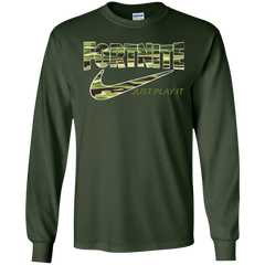 Fortnite Nike Just Play It Camo LS Cotton T-Shirt - The White Eagles