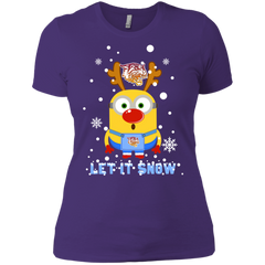 Minion Bethune-cookman Wildcats Ugly Christmas Sweaters Let It Snow Ladies' Shirt - The White Eagles