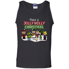 Have A Jolly Holly Christmas The Peanuts Movie Snoopy Charlie Brown Woodstock Tank Top - The White Eagles