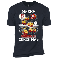 Stanford Cardinal Ugly Christmas Sweaters Minions Santa Claus Merry Christmas Men's Sleeve Shirt - The White Eagles