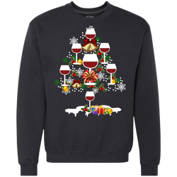 Christmas Is Coming Wine Santa Claus Ugly Christmas Sweater Sweatshirt - The White Eagles