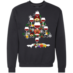 Christmas Is Coming Wine Santa Claus Ugly Christmas Sweater Sweatshirt - The White Eagles