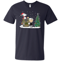 Oakland Raiders Snoopy The Peanuts Ugly Christmas Sweater  Super Bowl Men's V-Neck T-Shirt - The White Eagles
