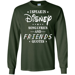 Disney Song Lyrics And Friends Quotes Shirt LS Cotton T-Shirt - The White Eagles