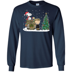 New Orleans Saints Snoopy The Peanuts Ugly Christmas Sweater  Super Bowl LS Cotton T-Shirt - The White Eagles
