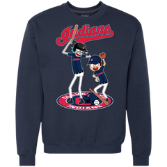 Cleveland Indians Baseball Rick And Morty Sweatshirt - The White Eagles