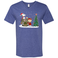 Kansas City Chiefs Snoopy The Peanuts Ugly Christmas Sweater  Super Bowl Men's V-Neck T-Shirt - The White Eagles