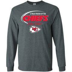 Dilly Dilly Kansas City Chiefs A True Friend Of The Chiefs LS Cotton T-Shirt - The White Eagles