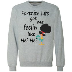 Fortnite Life Got Me Feelin Like Hei Hei Sweatshirt - The White Eagles