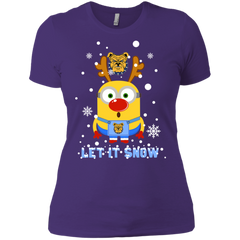 Minion North Carolina A&t Aggies Ugly Christmas Sweaters Let It Snow Ladies' Shirt - The White Eagles